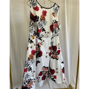 Adrianna Papell Women's Plus 22W Floral Printed Dress